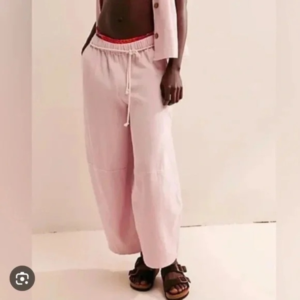 NWOT Free People Kayden Barrel Pants Blush Pink XS/S Brand New!